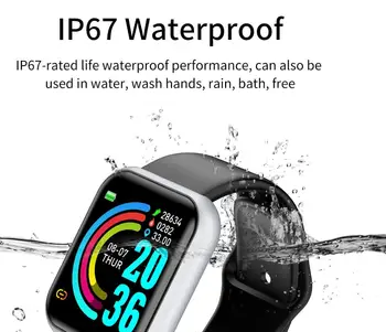 2021 Topsell Y68 Ceas Inteligent Bărbați Femei Rata de Inima Monitor de Presiune sanguina Sport Impermeabil Smartwatch pentru Android IOS Ceas Inteligent