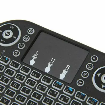 I8 3Colors cu iluminare din spate Mini Tastatura Wireless 2.4 GHz rusă, engleză Telecomandă cu Touchpad Touchpad-ul Portabil pentru PC, Android TV Box