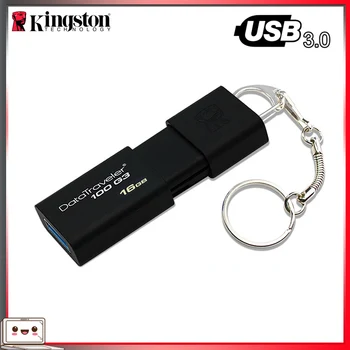 Original Kingston DT100G3 USB FLASH Drive 16GB 32GB 64GB, 128GB, 256GB Memory Stick Cle Stick Pendrive 3.0 pen drive USB