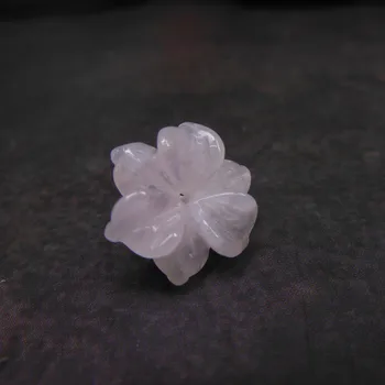 4pc 15mm Handmade Rose Quartz Farmecele de Flori Margele de Cristal Pentru a Face Bijuterii Piatra Naturala Farmecul Șirag de mărgele de Cristal Conturi DYL0019