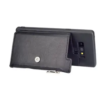 Cu Fermoar din piele Flip Note10plus Portofel Caz Pentru Samaung Galaxy S10 5G S9 S8 Plus Nota 8 9 10 Magnetic Incuietoare rezistenta la Socuri Acoperi Caz