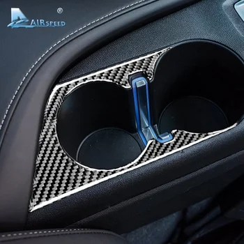VITEZA pentru Chevrolet Camaro 2016 2017 2018 2019 Accesorii pentru Camaro Autocolant Fibra de Carbon Interior Suport pahare Cadru Panou