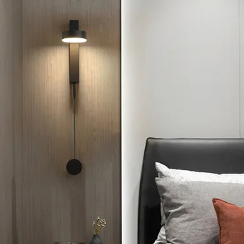 LED lampă de perete 7W/9W Nordic stil simplu variator de perete abajurul se poate roti 350° dormitor, sufragerie, coridor de studiu moderne lampa