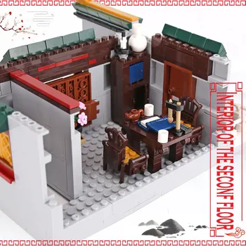 ÎN STOC Creator Caramida Banca XINGBAO 01023 Street View Model kit de Constructii Blocuri de Cărămizi Educație Jucarii