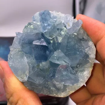 Naturale Celestite Geode Cuarț Cluster De Cristal Specimen De Vindecare Cluster Minerale-Specimen Pentru Decor