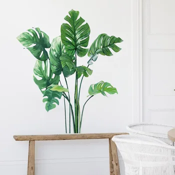 Plante tropicale decoratiuni de perete camera de zi Frunză Verde Decalcomanii de Perete pentru Decorare Dormitor Detașabil Vinil Arta picturi Murale Decor Acasă