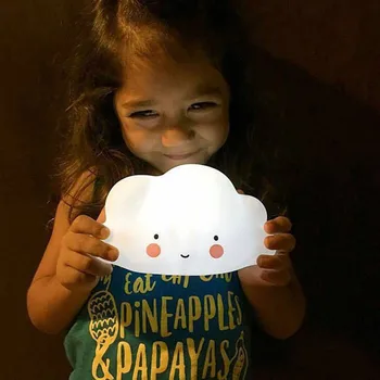 Nor În Formă De Buton Baterie Lumina De Noapte Pentru Copii Lumina Copil Pepinieră Lampa De Somn Pentru Copii Fată Jucărie Cadou De Crăciun