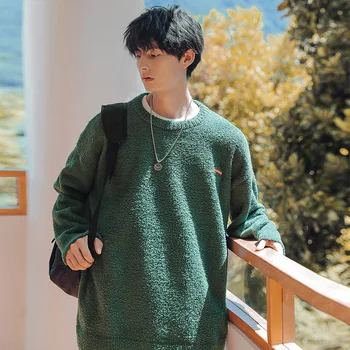 Fleece moda Japoneză pulover bărbați