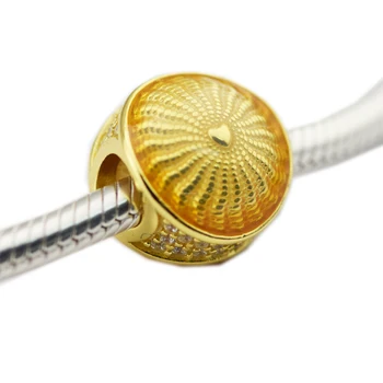 Razele de Soare Farmec sterling argint bijuterii se Potrivesc Original Bratara & Colier Margele pentru femei DIY Moda Bijuterii