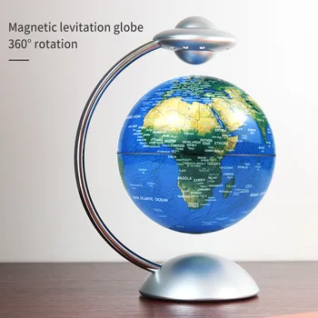 3D Levitatie Magnetica Atmosferă plină de culoare Lampă Lumina de Noapte 14cm Rotativ Led Glob Plutitor Lampa Decor Acasă Cadou de Vacanță