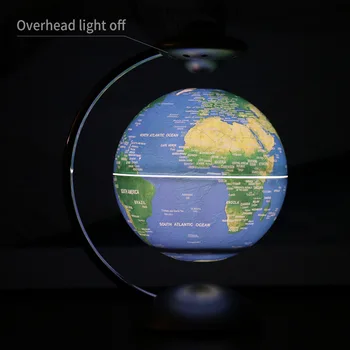 3D Levitatie Magnetica Atmosferă plină de culoare Lampă Lumina de Noapte 14cm Rotativ Led Glob Plutitor Lampa Decor Acasă Cadou de Vacanță