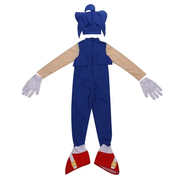 Copii Anime Sonic Ariciul Îmbrăcăminte Pentru Copii Cosplay Costum Baieti Sonic De Halloween Cosplay Haine