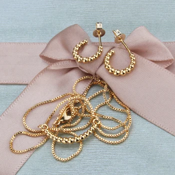 SUNSLL Nou aur cupru colier cercei set simplă formă de u set de bijuterii petrecere de moda bijuterii Rafinat pandantiv set cadouri