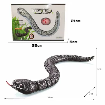 35cm IR RC Șarpe Bionic Reptile Animale 3CH de la Distanță cu Infraroșu de Control de Radio Ratlesnake Infraroșu de Control novetly Creier