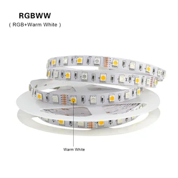 LED-uri RGB RGBW RGBWW 5M Banda LED lumina de Banda 60 Led-uri 12V DC rezistent la apa 5050 SMD Neon cu LED-uri Panglică Pentru Decorare Vacanță de iluminat