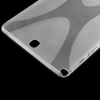 X Linie Mat TPU Gel Silicon de Protecție a Pielii Cauciuc Capac Caz Husă Maneca Shell Pentru Samsung Galaxy Tab a 9.7 T550 T551 T555