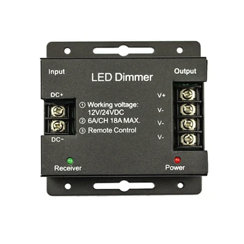 11 Chei RF Telecomanda Dimmer pentru o Singură Culoare LED Strip Lumini DC 12V 24V 18A 3 Canal Timer Singură Culoare LED-uri Controler