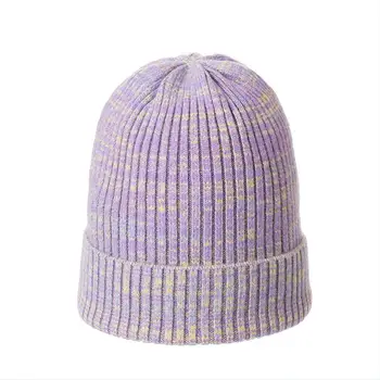 Fox Pompoms Pălării pentru Femei Culoare Solidă Detașabil de blană Pompon Minge de Lână Tricotate Chelioși Căciuli Palarie Cald 2019 Toamna Iarna Pălărie