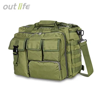 Outlife Militare Laptop Messenger Bag Multifunctional Servietă, Geantă De Umăr Rezistent La Apa Nylon Saci În Aer Liber