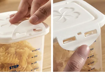 7/9PCS Bucătărie Borcane Sigilate Frigidere Proaspete-Păstrarea Cutii de Plastic Container pentru Alimente Cu Capace