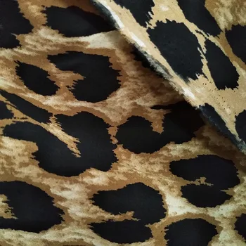 150cm*1m Moda Leopard Parttern Imprimare Tesatura de Sifon Poliester 3 Culori Moale tesatura de Sifon pentru Diy Cusut Rochie de Vara