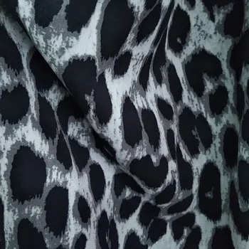 150cm*1m Moda Leopard Parttern Imprimare Tesatura de Sifon Poliester 3 Culori Moale tesatura de Sifon pentru Diy Cusut Rochie de Vara