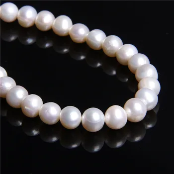 Bine de 12-13mm Naturale AA rotund alb vrac perle de apă dulce margele prime autentică pearl margele pentru a face bijuterii Brățări