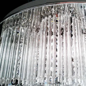 50pcs/lot 5.0*180MM rotund baghetă de sticlă cu bambus comun prisma fiammato DIY candelabru lampă Hotel&Cameră de Accesorii de iluminat