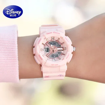 Top Brand Oficial Disney Frozen Mickey Teen Dual Display Cuarț Ceas de mână rezistent la apă Tineri Bărbați Student Sport ceasuri Ceas Cadou