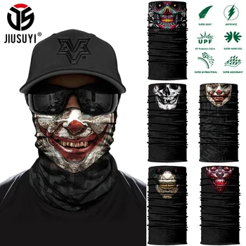 Unisex Înfricoșător Magic Jumătate Masca Imprimate Eșarfă Tub Neck Gaiter Craniu 3D Venin Bandană Petrecere fără Sudură Fata Acoperi Banda Femei Bărbați