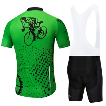 X-CQREG 2020 Fierbinte Seturi Bărbați Ciclism Jersey Set Biciclete MTB Îmbrăcăminte Respirabil, Anti-UV Biciclete Uzura/Maneci Scurte