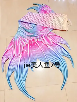 Sirena Super Tul Lung Coada de costume de Baie Beach Sirena Sutien cu Monofin Înot de Vară Cosplay Personalizate de Performanță Costum
