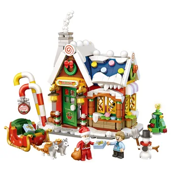 LOZ Blocuri DIY Cărămizi de Construcție Drăguț de Crăciun Set Jucarii pentru Copii Juguetes Mos Craciun Cadouri pentru Copii Fete Cadou de Anul Nou 1223