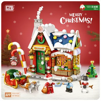 LOZ Blocuri DIY Cărămizi de Construcție Drăguț de Crăciun Set Jucarii pentru Copii Juguetes Mos Craciun Cadouri pentru Copii Fete Cadou de Anul Nou 1223