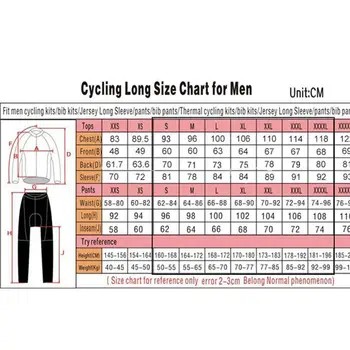 2020 Ryzoning Mens Bicicleta Costum de Iarna Ciclism Jersey Fleece Sacou Cald Wiggins Echipa de Îmbrăcăminte Mtb Kit ciclismo Catifea Salopete pantaloni