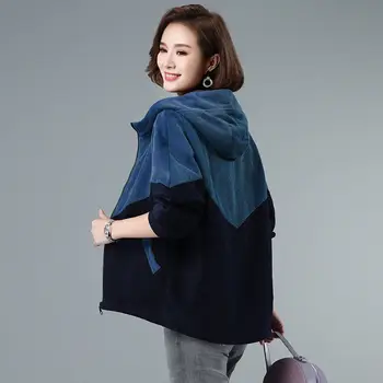 Catifea Sacou Scurt Doamnelor Primăvara Și Toamna Anului 2020 Nou Versiunea Coreeană A Wild Cardigan Mama Cu Gluga Populare Top Coat L18