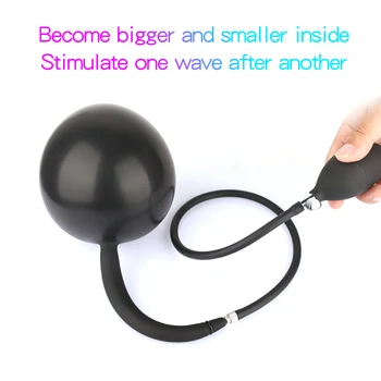 Gonflabil uriaș Construit-în Bile de Oțel Anal Plug din Silicon Anal Extindere Mare Dildo Butt Plug G spot Stimulator pentru Adulti Jucarii Sexuale Femei