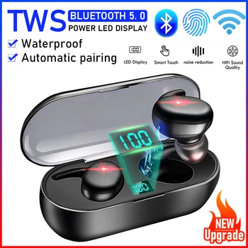 Upgrade Y30 TWS de Amprente Touch Bluetooth 5.0 Căști fără Fir, Căști de Gaming 4D Handsfree Stereo Portabil cu Incarcare