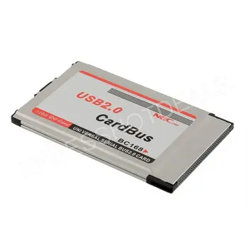 PCMCIA USB 2.0 CardBus Dual 2 Port 480M Adaptor de Card pentru Laptop PC