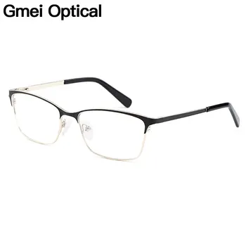 Gmei Optice Designer De Brand Din Oțel Inoxidabil Full Rim Femei Ochelari Rama Pentru Ochelari De Vedere Optic Ochelari De H8022