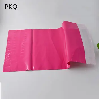 100buc Îngroșat Roz de Plastic Poly Plic Mailer Transport Saci de Îmbrăcăminte Impermeabilă Expres de Ambalare Sac 17*30 cm/20*35cm/28*42cm