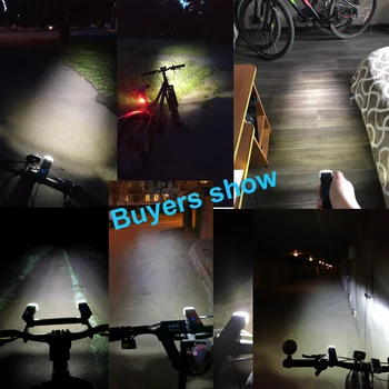 1200mAh de Inducție cu Bicicleta Față de Lumină USB Reîncărcabilă Inteligent de Faruri Cu Corn Mare Lumen LED Biciclete Lampa Lanterna Bicicleta