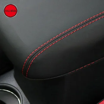 Microfibre din Piele de Styling Auto Cotiera Capacul Cutiei de Depozitare Cotiera Pad Pernă Protector pentru Subaru Forester 2013-2020 Accesorii
