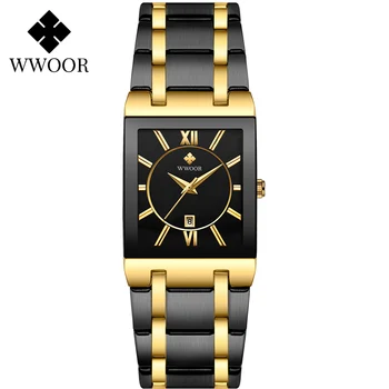 Oameni noi Uita-2020 Relogio WWOOR Piața de Moda Cuarț Încheietura Ceasuri pentru Bărbați din Oțel Inoxidabil de Aur Impermeabil Data Ceas Reloj Hombre