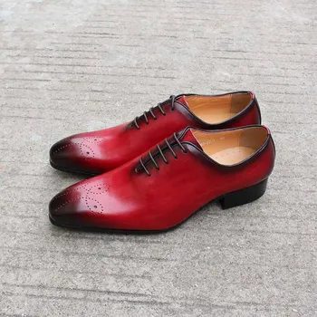 FELIX CHU Dimensiuni Mari 7-13 Oxfords Barbati din Piele Pantofi bucății de Moda Casual, a Subliniat Toe Formale de Afaceri de sex Masculin Rochie de Mireasa Pantofi