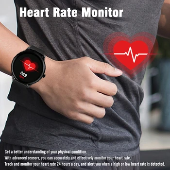 IOWODO X2 Ceas Inteligent Bărbați Femei Monitor de Ritm Cardiac 45 de Zile de Viață a Bateriei rezistent la apa 5ATM Sport Barbati Smartwatches Pentru Android iOS