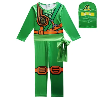 Ninja Ninjago Costum Baieti Fete Seturi De Îmbrăcăminte Pentru Copii Băiat Lloyd, Jay, Kai Cosplay, Costume Petrecere De Halloween Costum De Haine Cu Arma