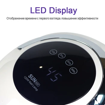 120W LED-uri Lampa de Unghii Nail Dryer 36PCS LED Lampa UV pentru Gel lac de Unghii Mașină de Uscare Cu Senzor de Mișcare Salon de Manichiura Instrument