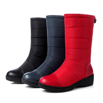 FEDONAS Toamna Iarna Femei Noi Caldă de la Jumătatea Vițel Cizme Clasic Alunecare Pe Zăpadă Cizme Pantofi Casual Femei Platformă de Dimensiune Mare Cizme Lungi