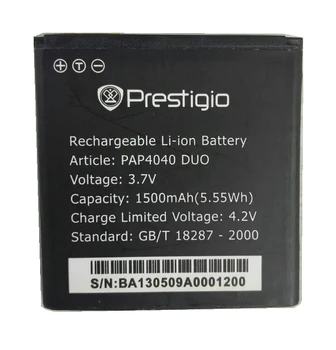 PAP4040 1500mah Telefonul Mobil de Înaltă Calitate Înlocuire Baterie Li-ion Baterie pentru Prestigio MultiPhone Baterie